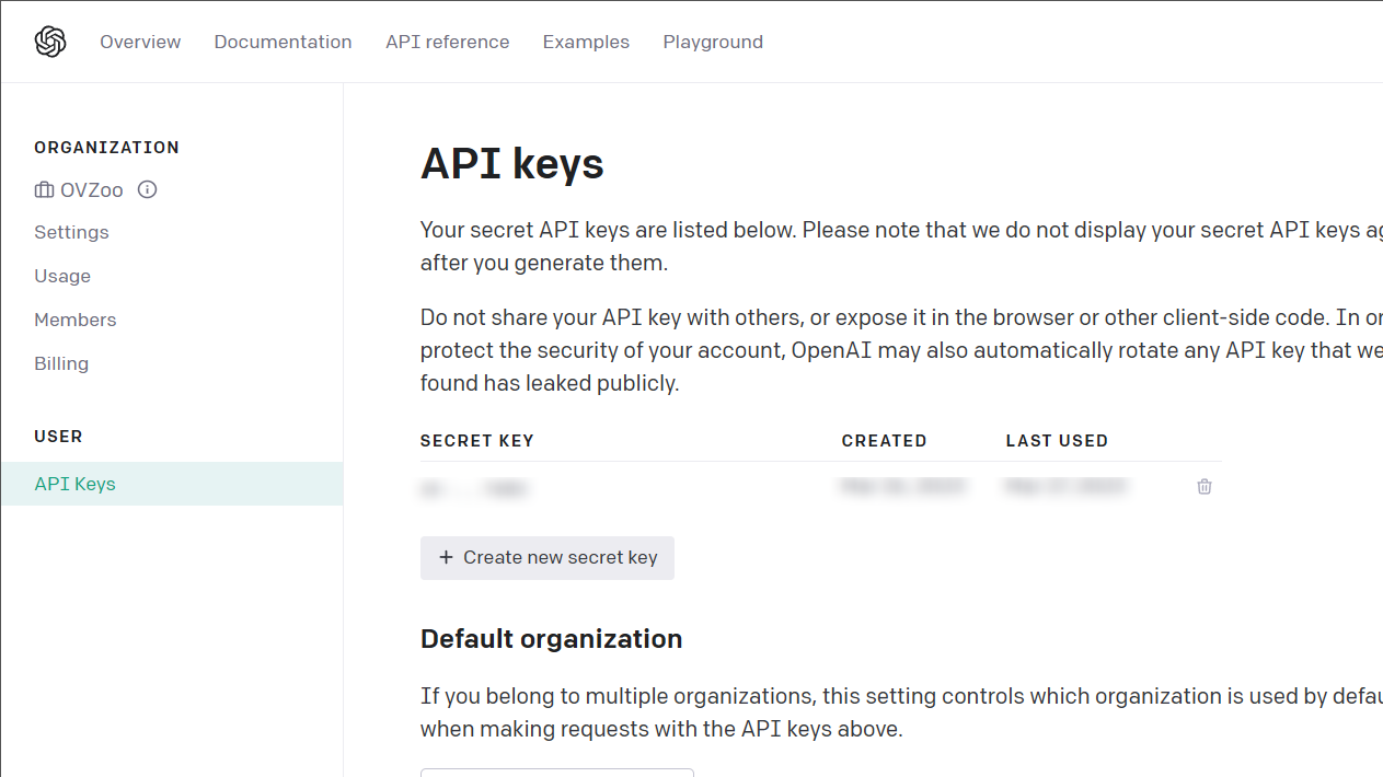 Get ChatGPT API Key